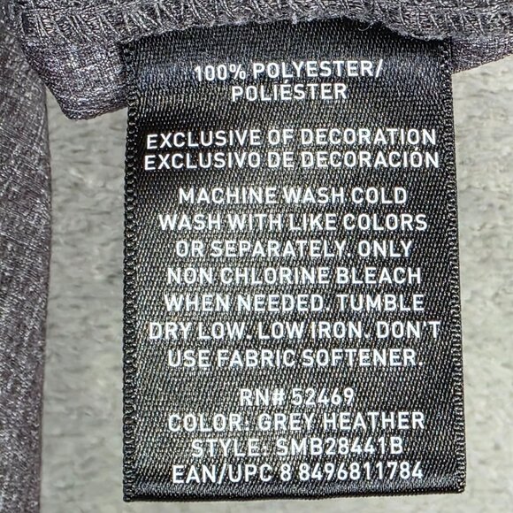 Mens Swiss Tech Gray Golf Shorts Quick Dry 100% Polyester 10" Inseam Size 44 - Picture 4 of 10